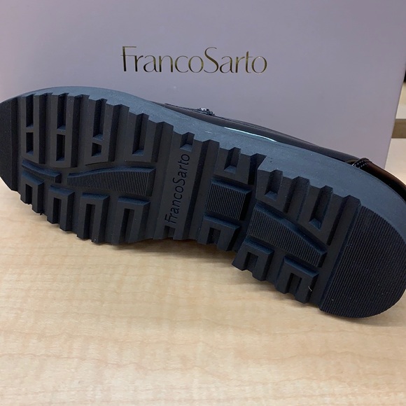 Franco Sarto Cassandra Glossy Lug Sole Slip On Loafer - Picture 8 of 10